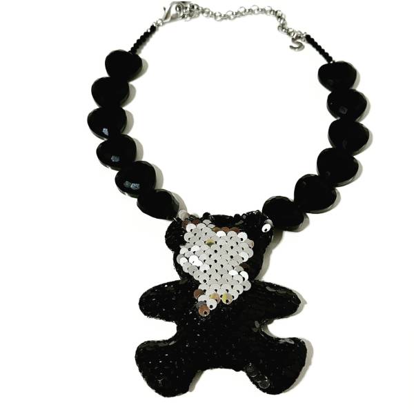 COLLANA ORSO PAILLETTES