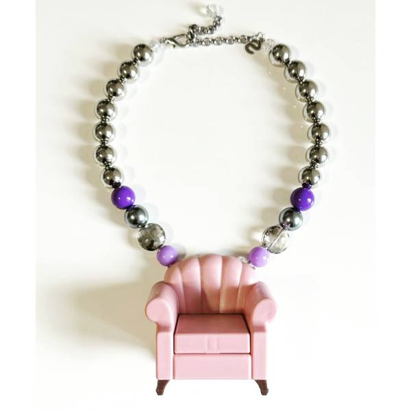 COLLANA POLTRONA ROSA