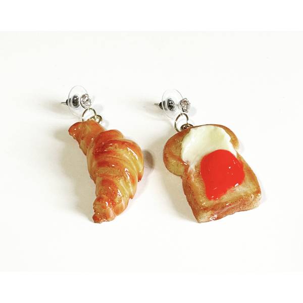 ORECCHINI CROISSANT E PANE...