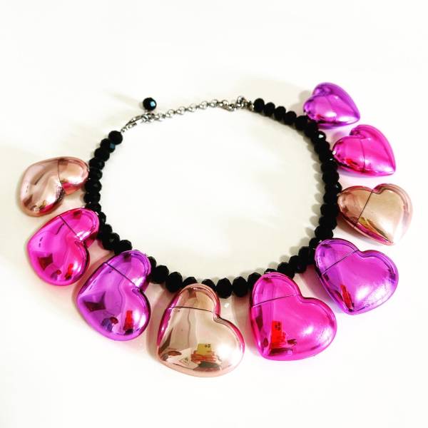COLLANA CUORI LIPSTICK 6 pezzi