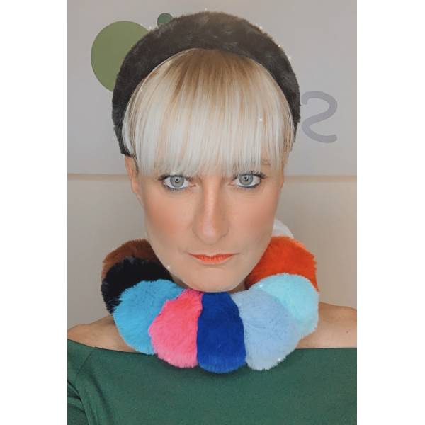 COLLANA ECO PELLICCIA COLOR 2
