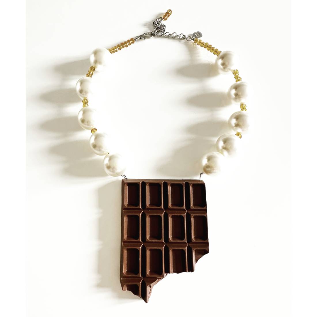 COLLANA BARRETTA CIOCCOLATO