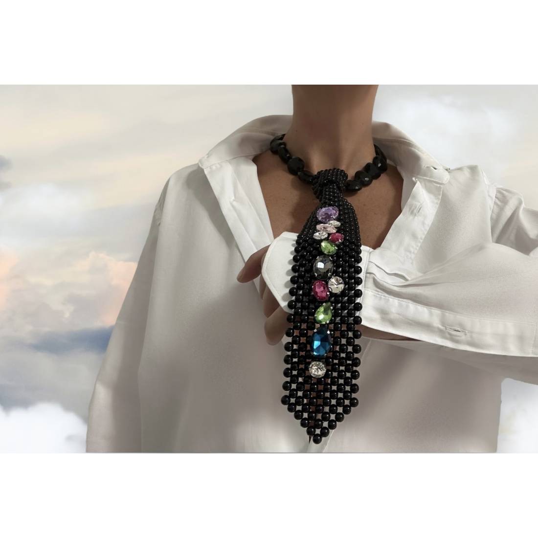COLLANA CRAVATTA CRYSTAL