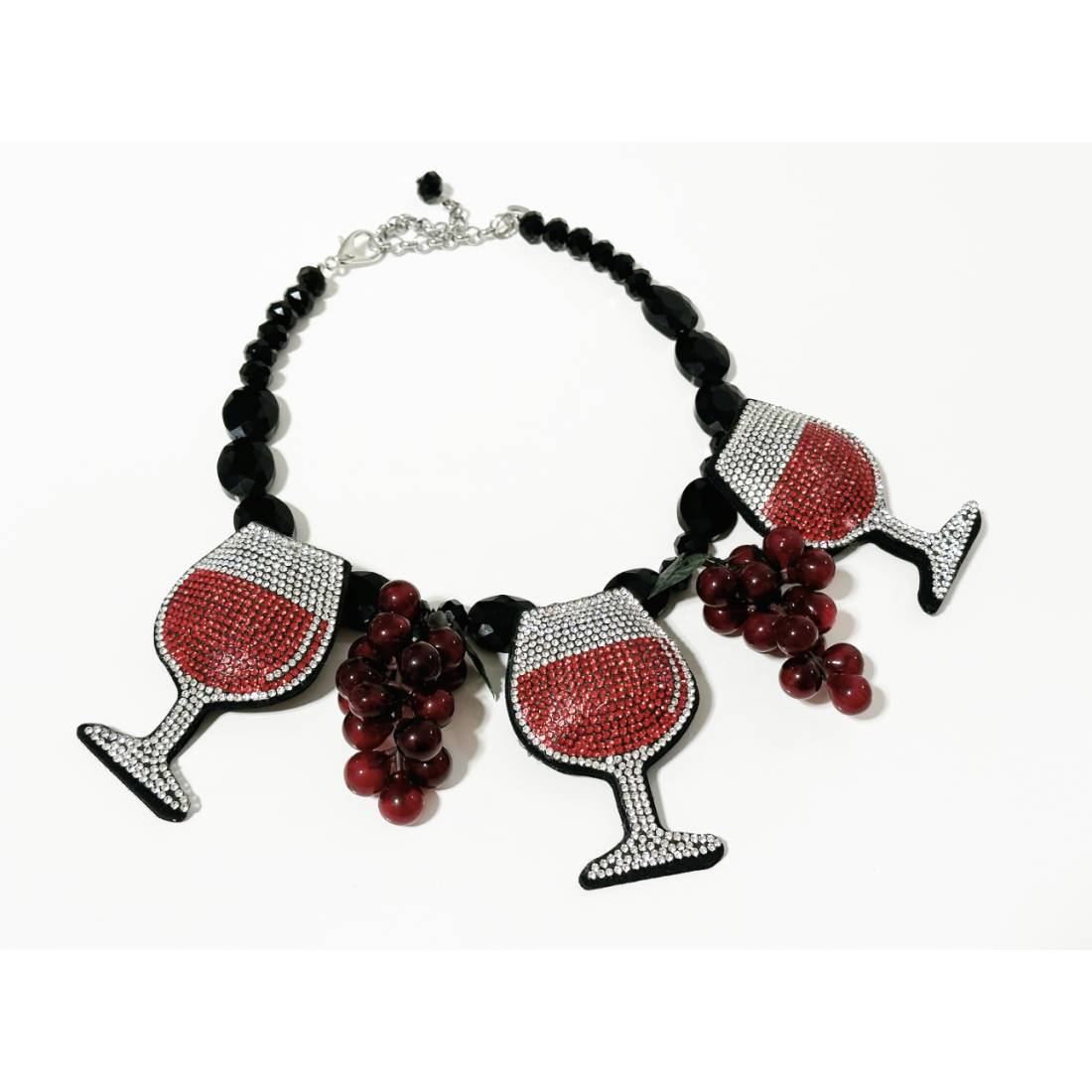 COLLANA BICCHIERI VINO CRYSTAL