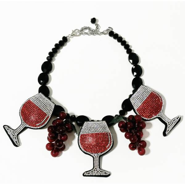 COLLANA BICCHIERI VINO CRYSTAL 2
