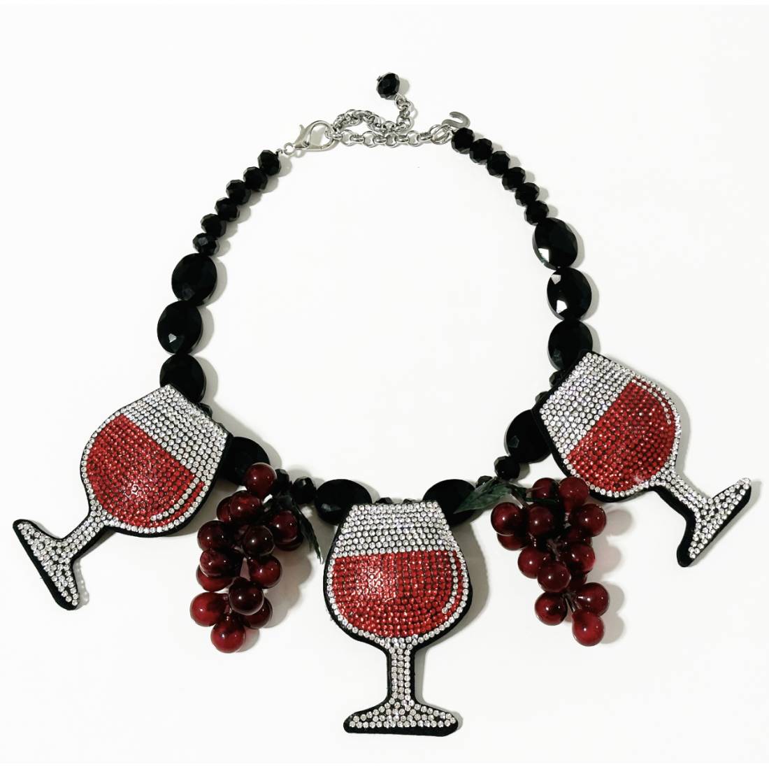 COLLANA BICCHIERI VINO CRYSTAL