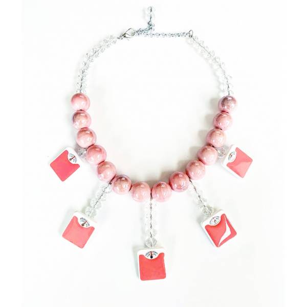 COLLANA BILANCIA ROSA