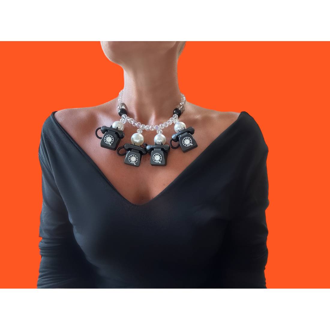 COLLANA TELEFONI BLACK