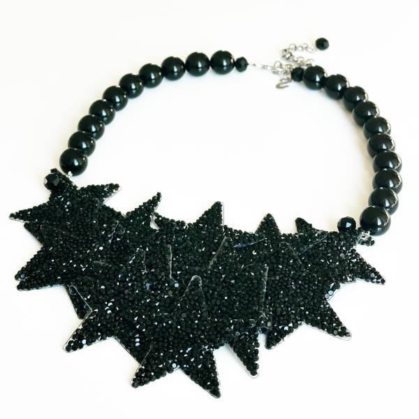 COLLANA STELLE COMPOSIT BLACK