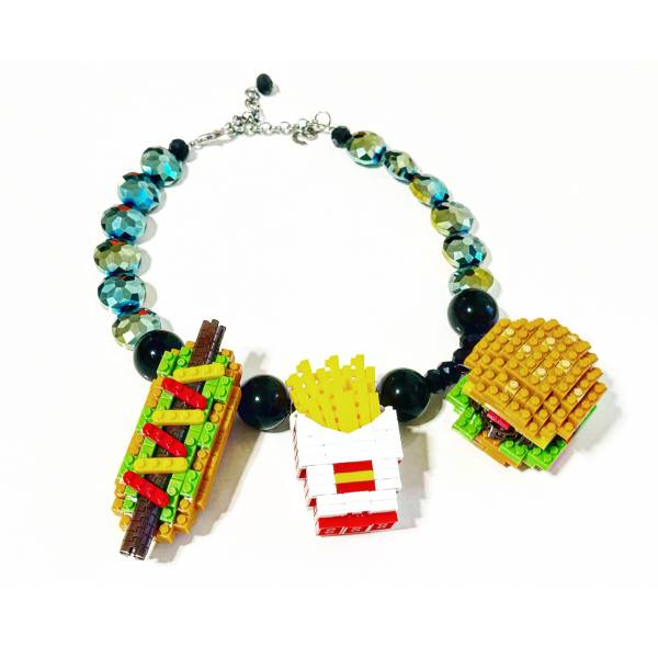 COLLANA HAMBURGER PATATINE...