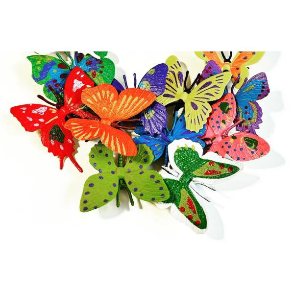 COLLANA FARFALLE MULTI COLOR 2