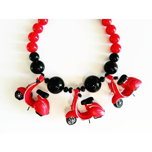 COLLANA VESPA ROSSA