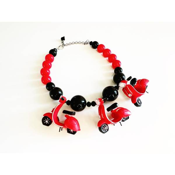 COLLANA VESPA ROSSA 2