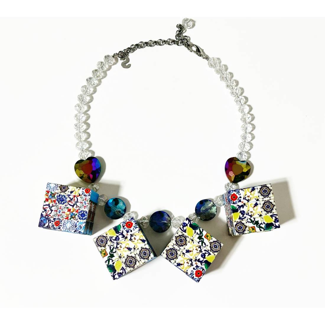 COLLANA CUBI RUBIK BLU
