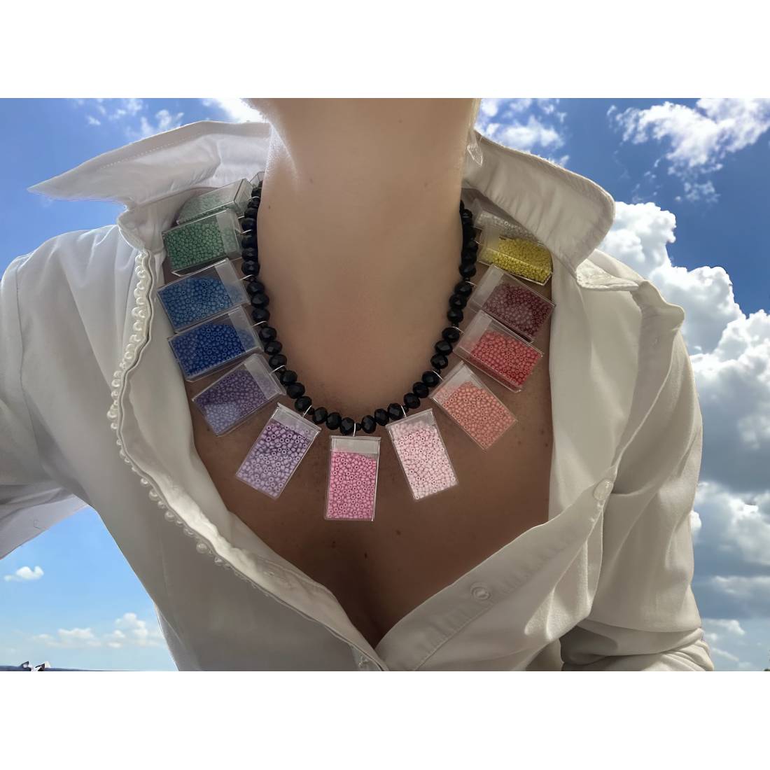 COLLANA PERLINE CON PERLINE