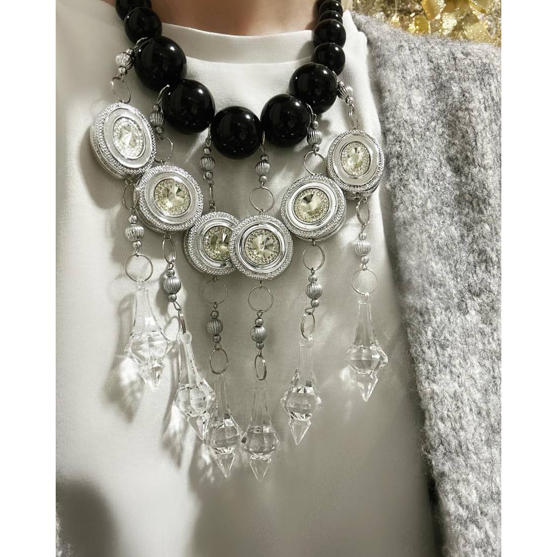 COLLANA CIONDOLI CRISTALLO