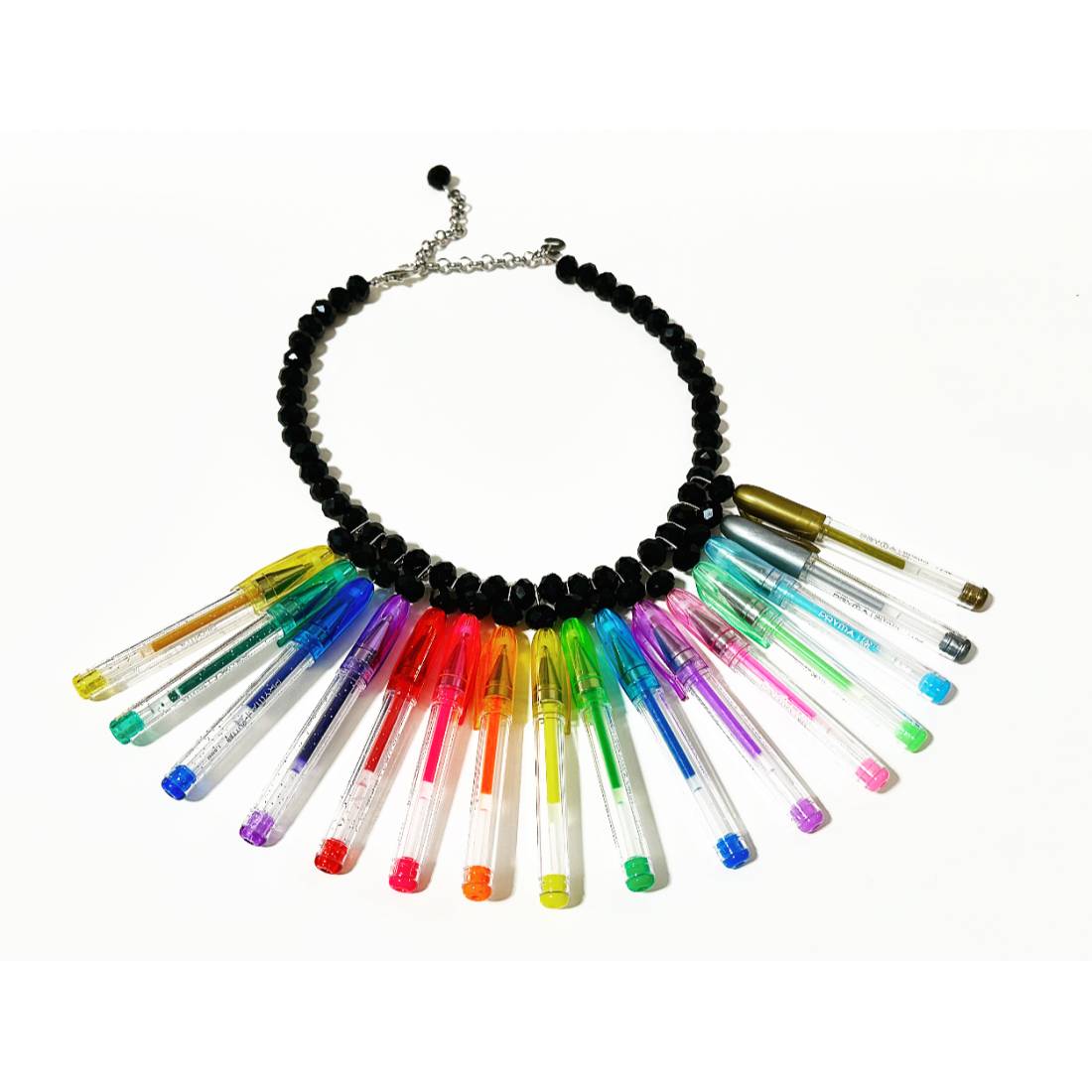 COLLANA GIROCOLLO PENNE MAXI