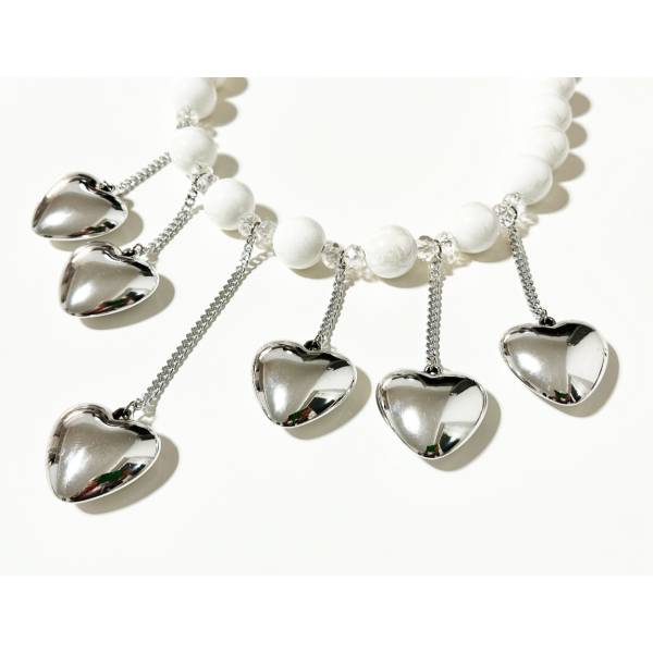 COLLANA CUORI ARGENTO 2