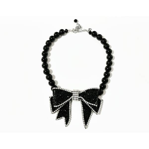 COLLANA FIOCCO BLACK