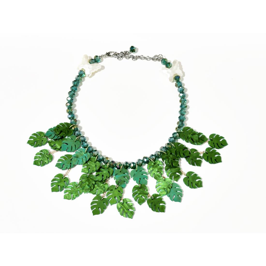 COLLANA FOGLIE TROPICALI