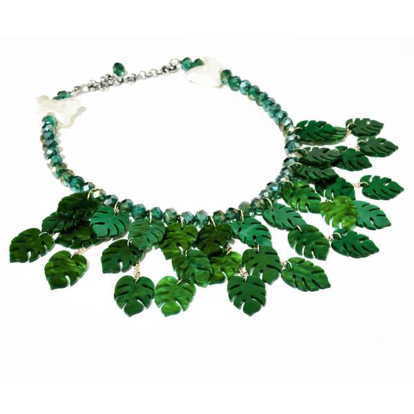 COLLANA FOGLIE TROPICALI 2