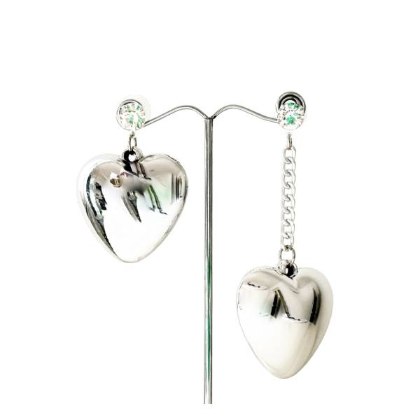 ORECCHINI CUORI ARGENTO