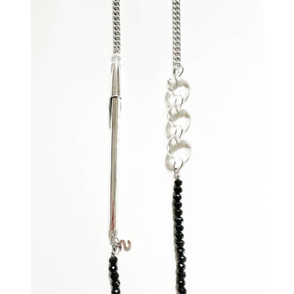 COLLANA BIC ARGENTO BLACK