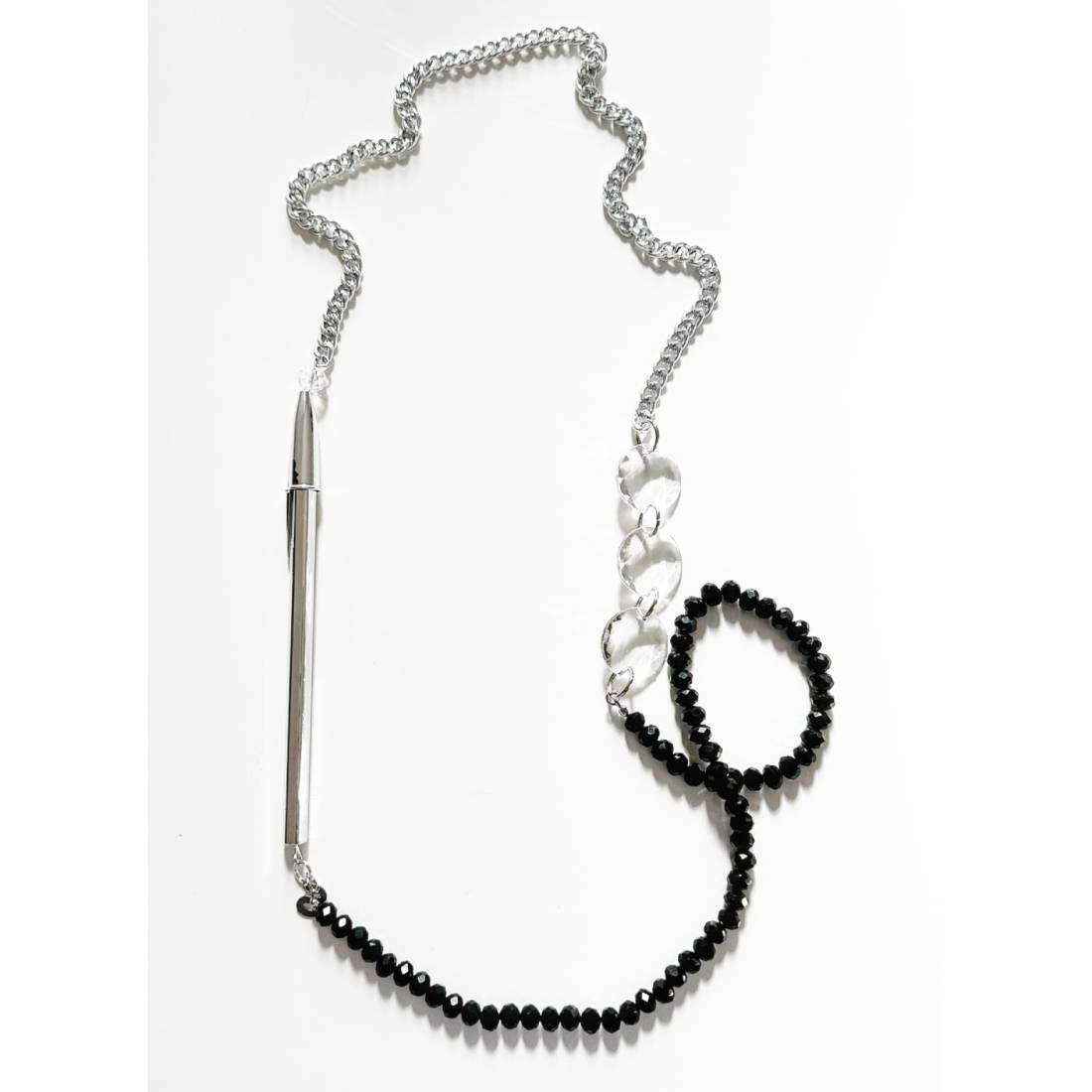 COLLANA BIC ARGENTO BLACK