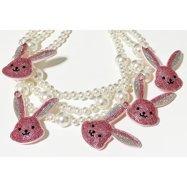 COLLANA CONIGLIETTI CRISTALLO