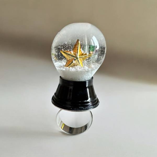 ANELLO PALLA DI NEVE CON...
