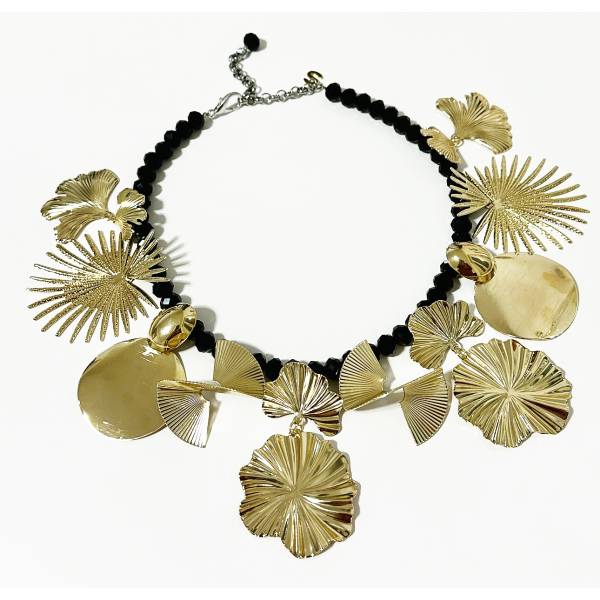 COLLANA FIORI ORO