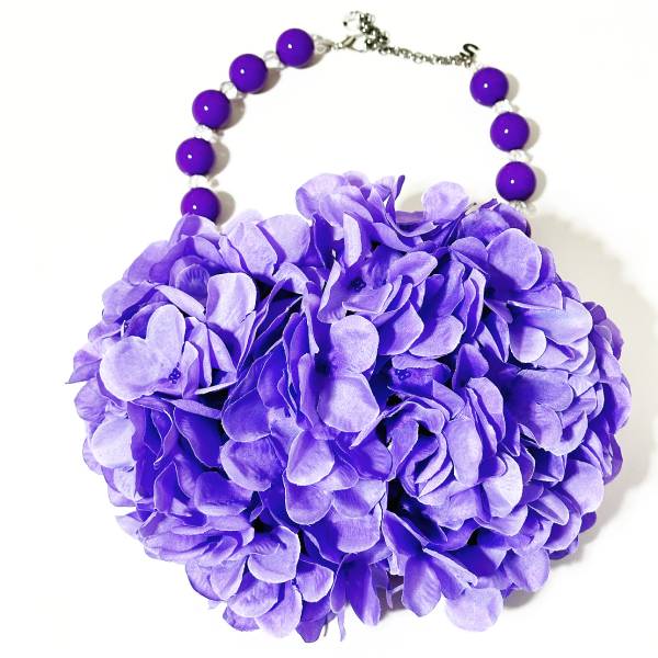 COLLANA ORTENSIA VIOLA