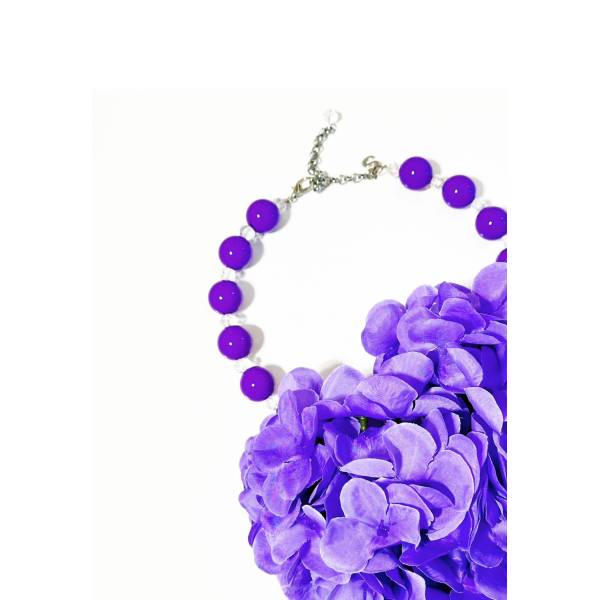 COLLANA ORTENSIA VIOLA 2