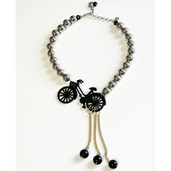 COLLANA BICICLETTA BLACK 2D