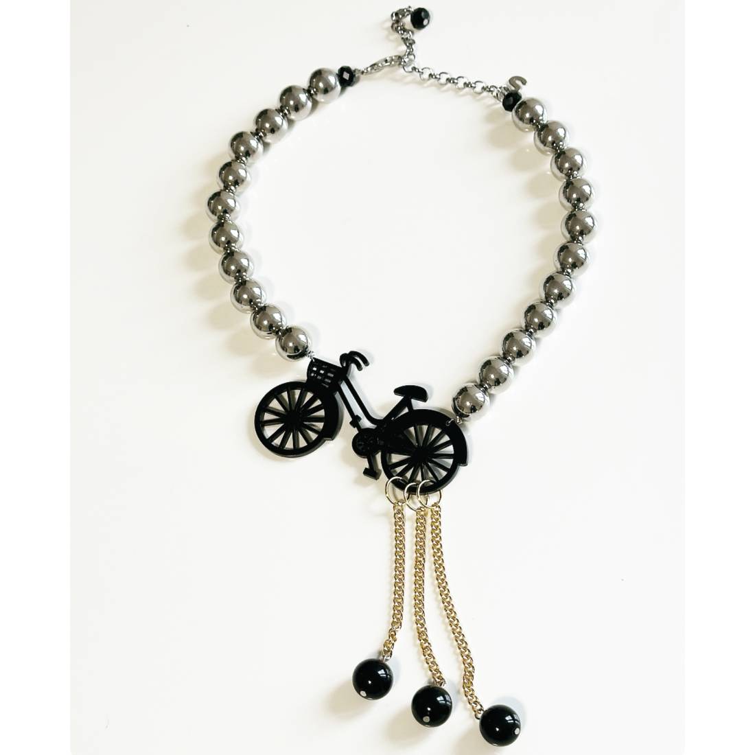 COLLANA BICICLETTA BLACK 2D