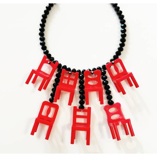 COLLANA MINI SEDIE ROSSE