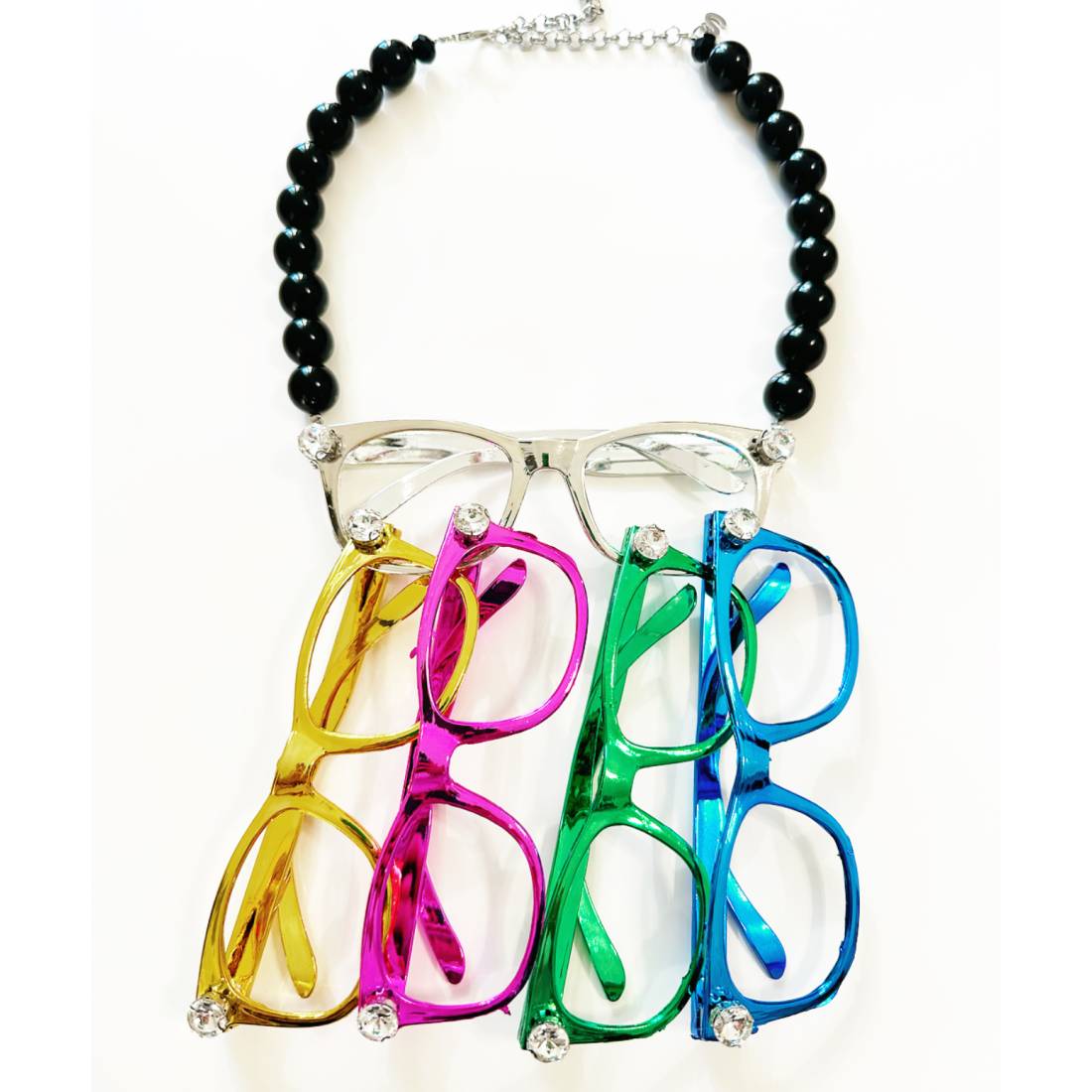 COLLANA OCCHIALI CANGIANTI MULTI COLOR