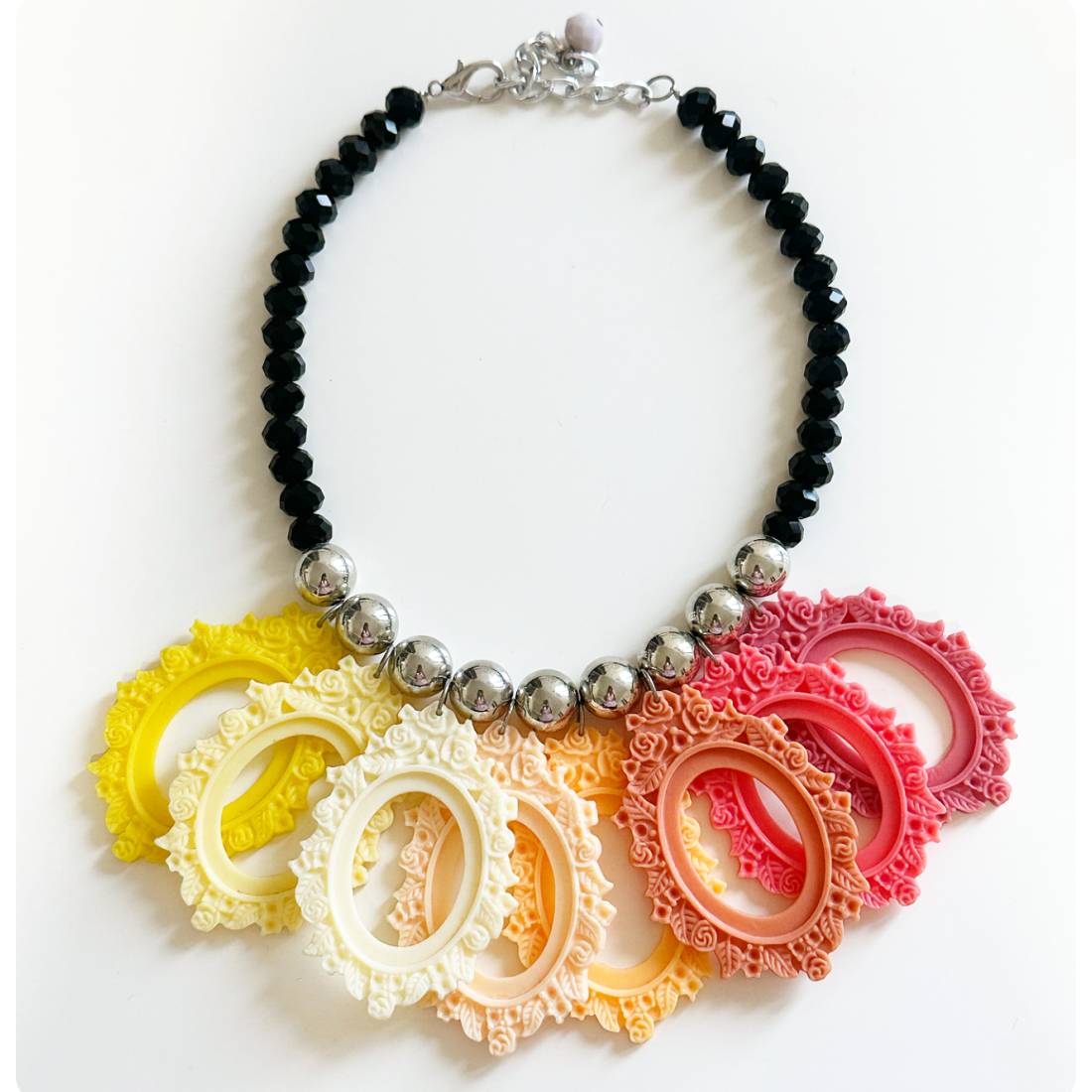 COLLANA CORNICI DAL ROSA AL GIALLO