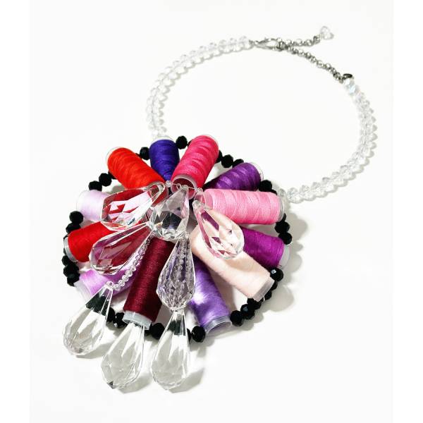 COLLANA ROCCHETTI E CRISTALLI