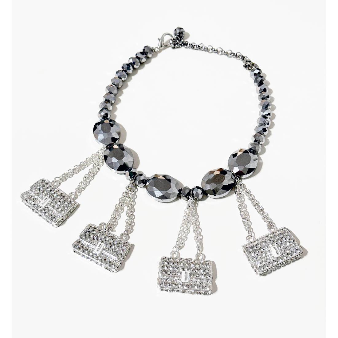 COLLANA 4 BORSE CRISTALLO