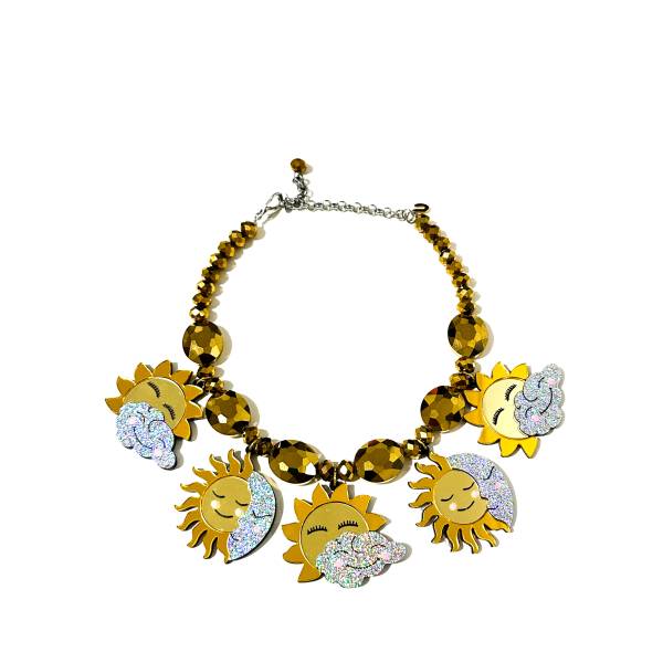 COLLANA SOLE E NUVOLE