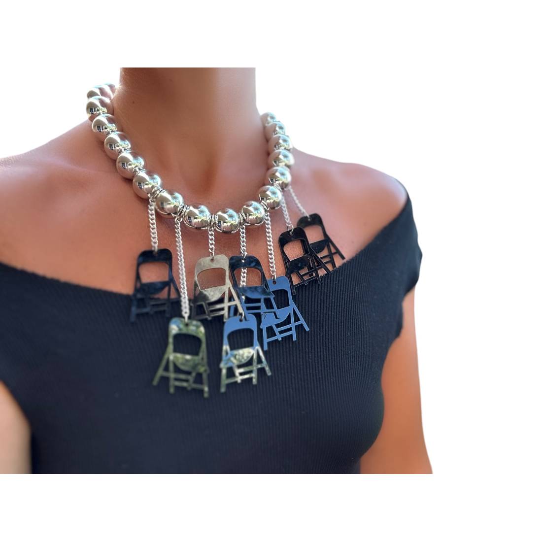 COLLANA SEDIE 2D BLACK