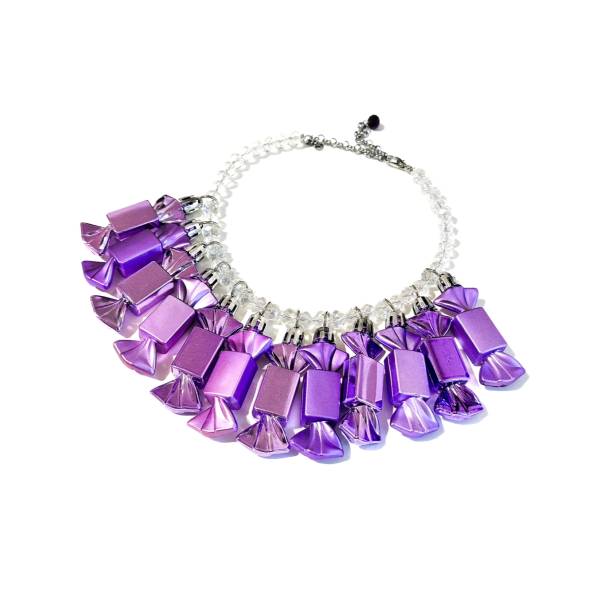 COLLANA CARAMELLE VIOLA