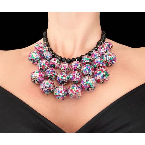 COLLANA VETRO COLOR
