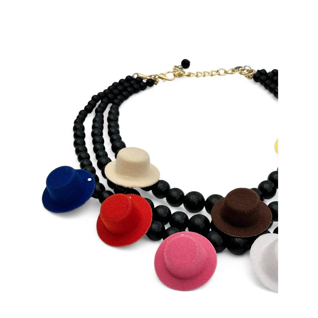 COLLANA MINI CAPPELLI COLOR