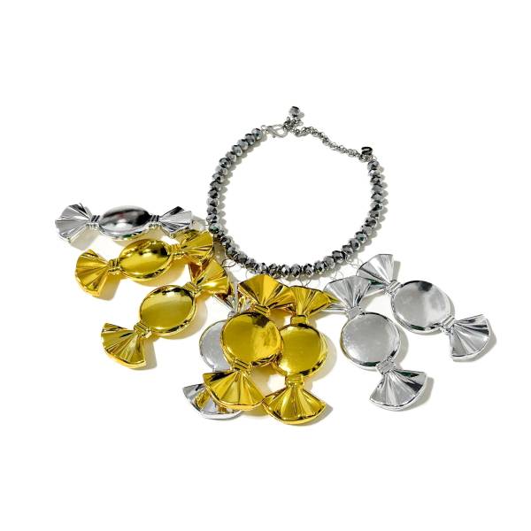 COLLANA CARAMELLONE ARGENTO...