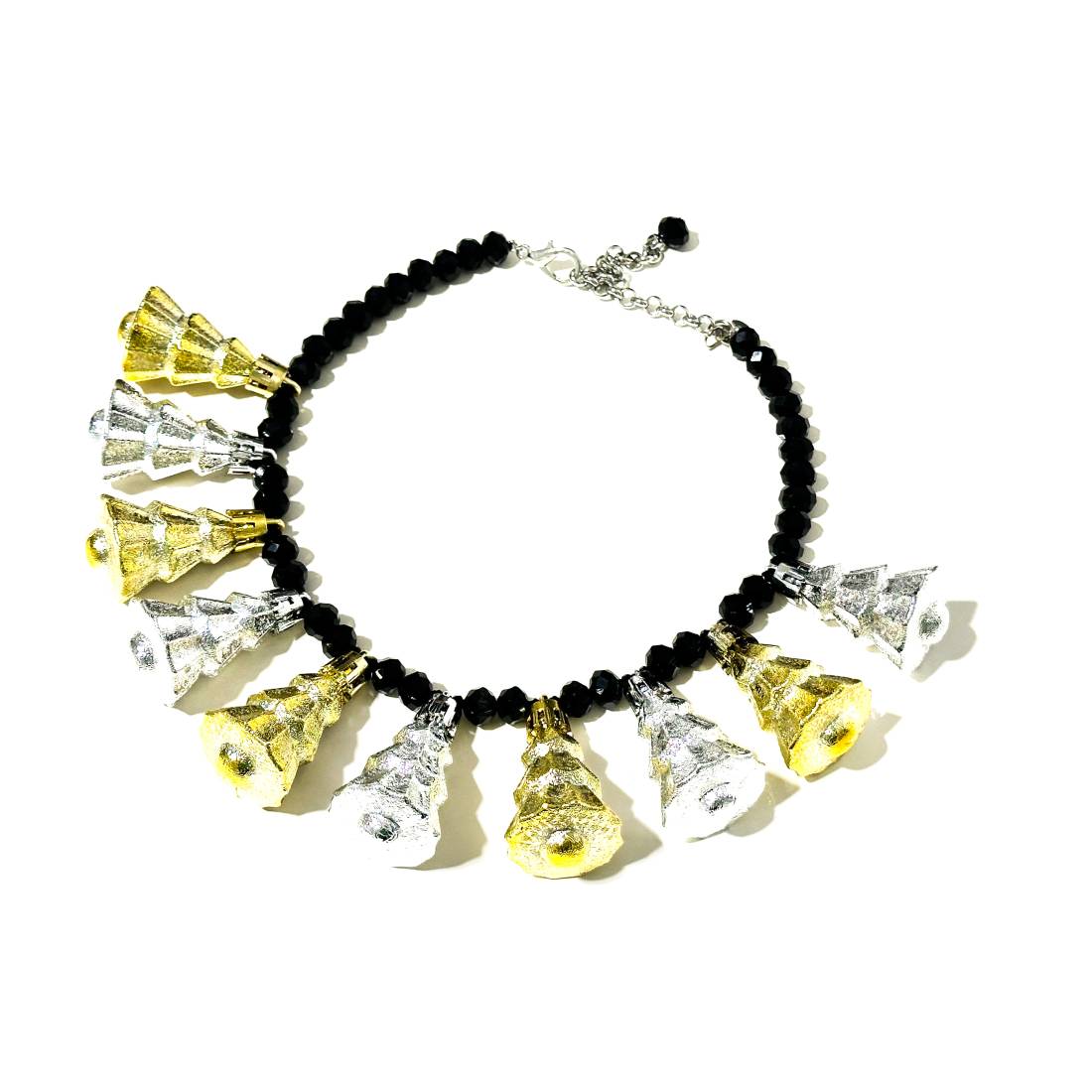 COLLANA ALBERI ARGENTO E ORO