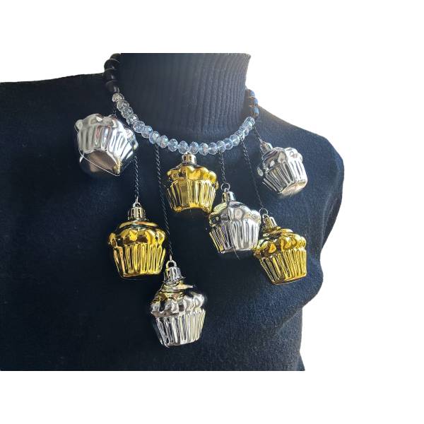 COLLANA CUPCAKE GOLD SILVER 2