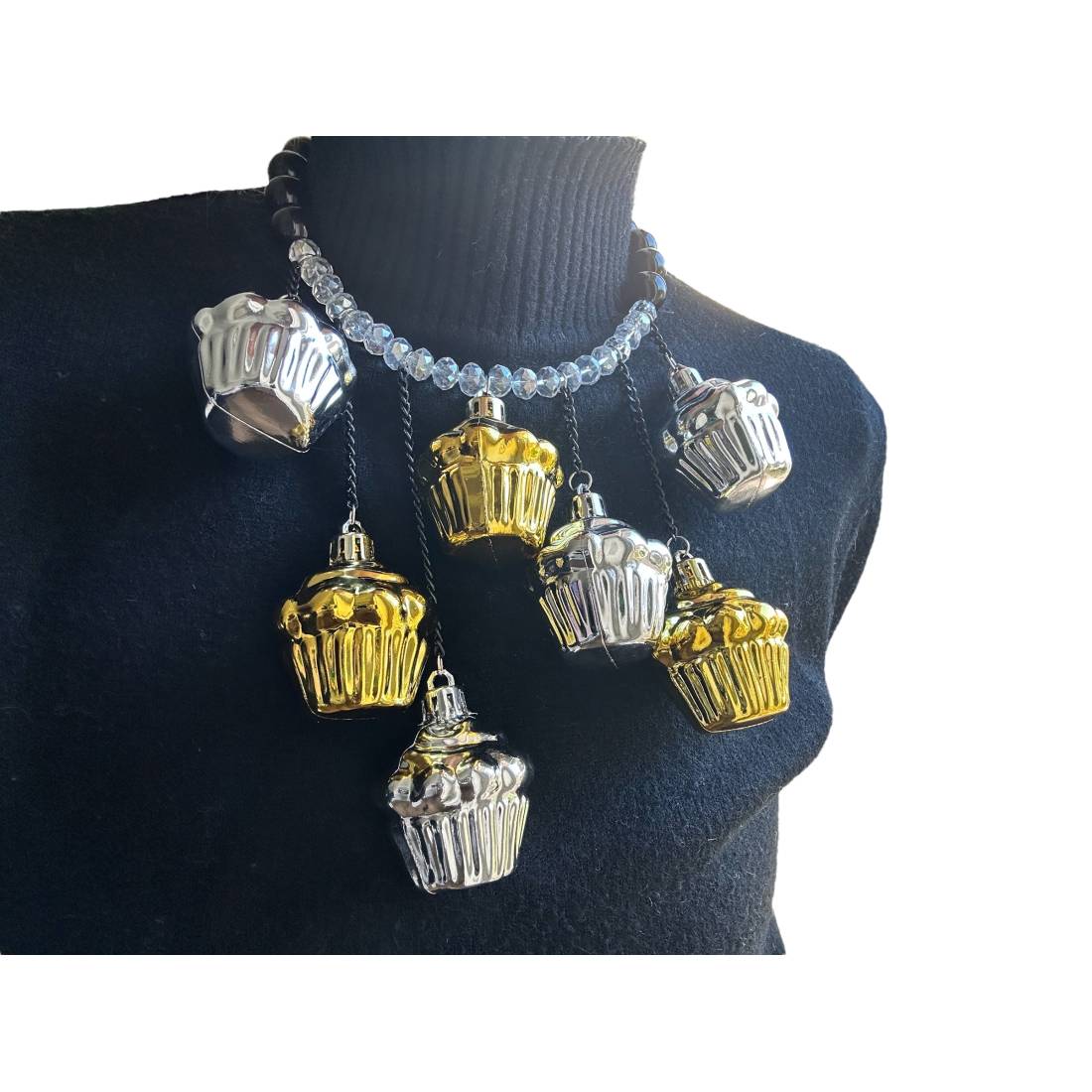 COLLANA CUPCAKE GOLD SILVER