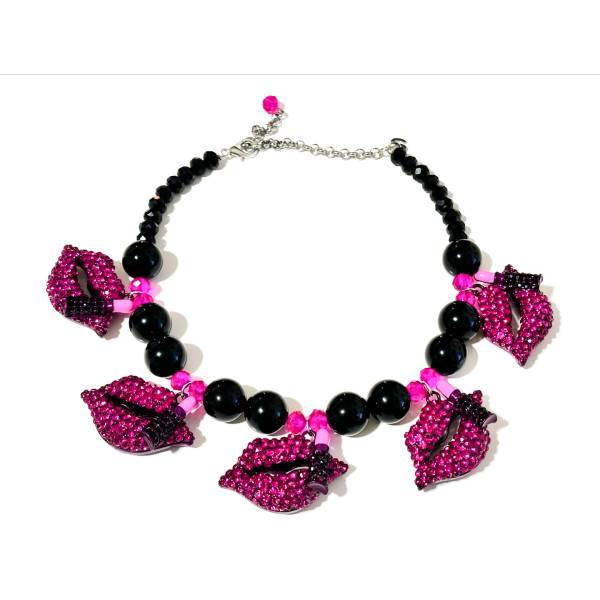 COLLANA BOCCHE CRISTALLO